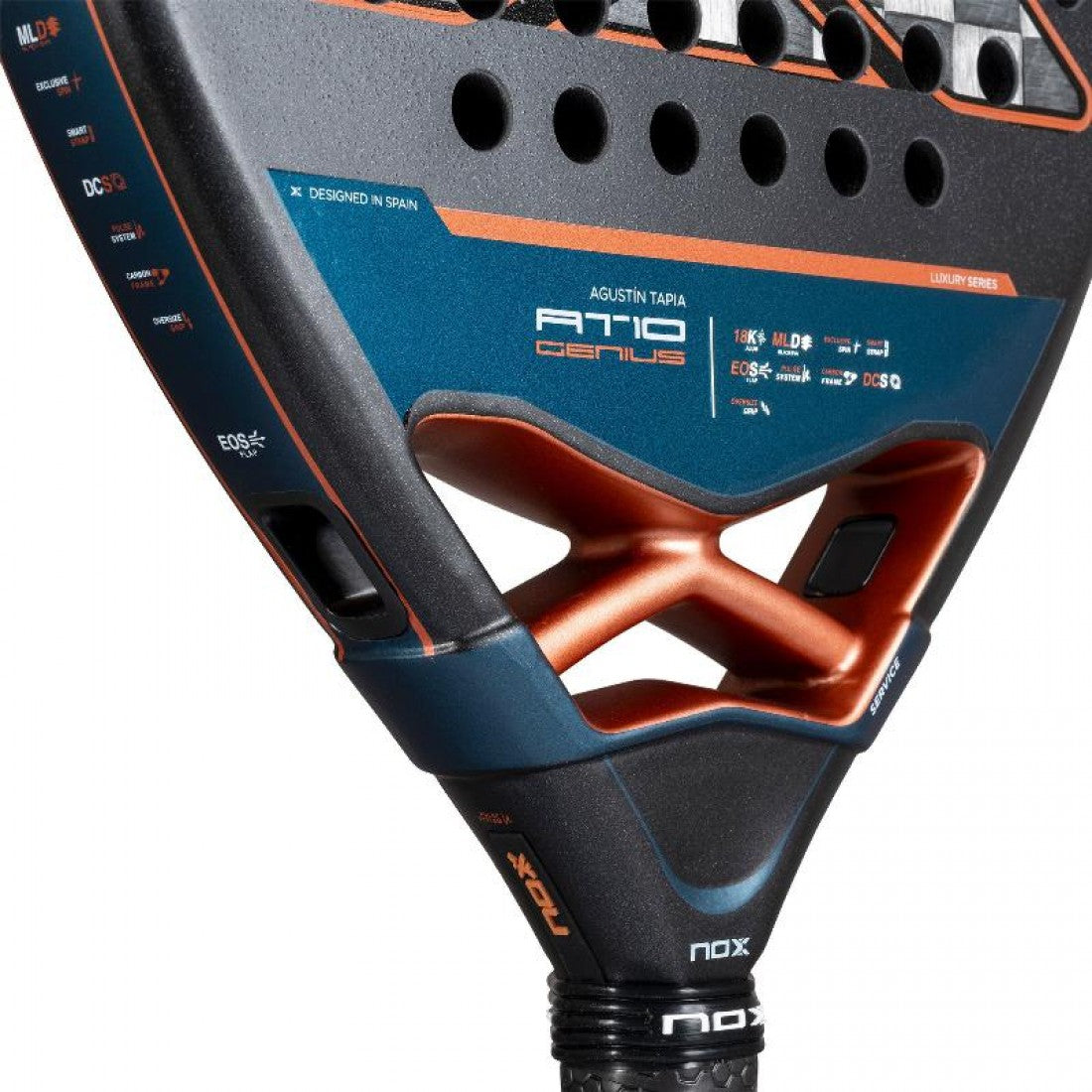 Padel Racket Nox AT10 Attack 18K Alum 2025 by Agustin Tapia
