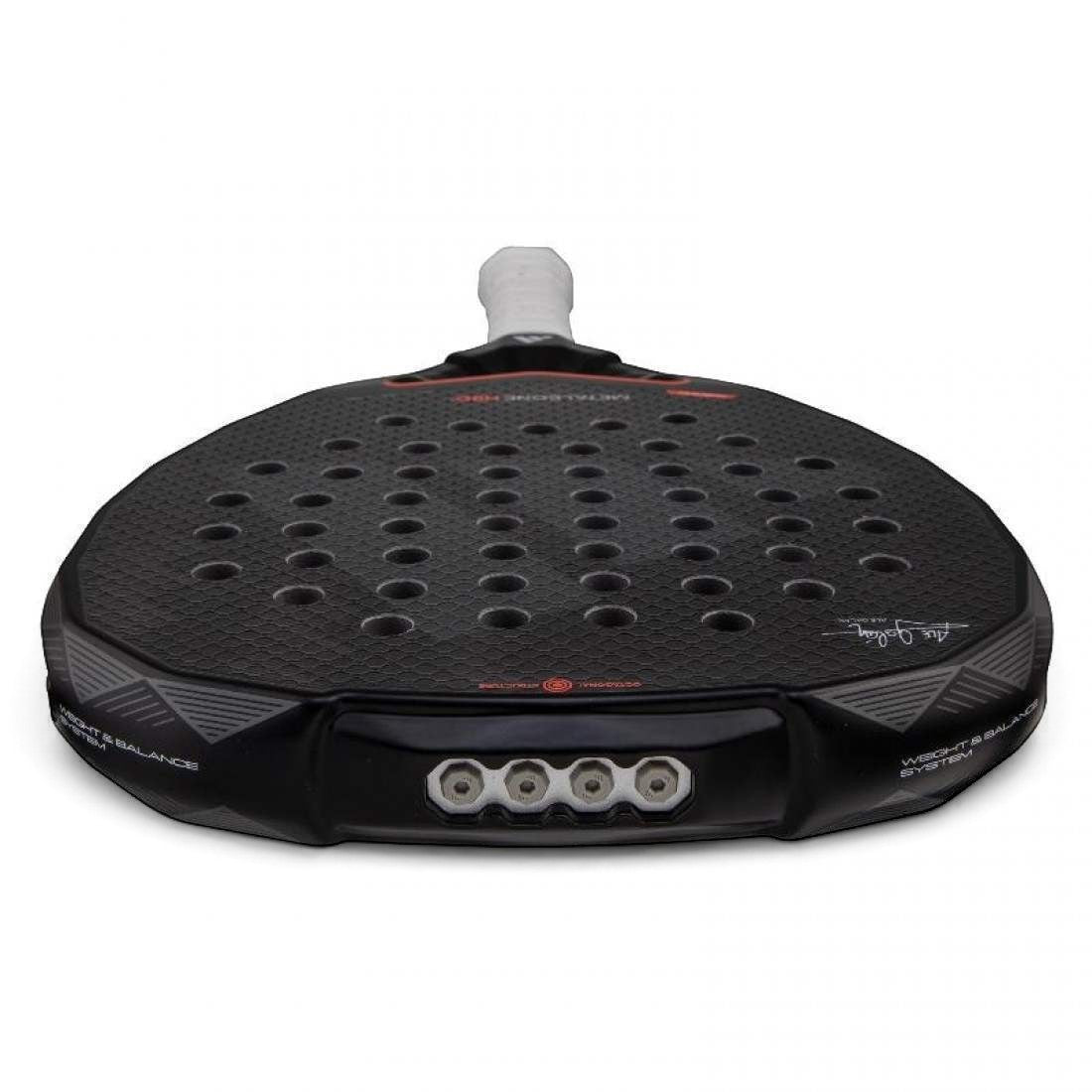 padelpickleball.store Adidas Metalbone HRD+ 3.4 2025 diamond padel racket with black carbon finish and white grip