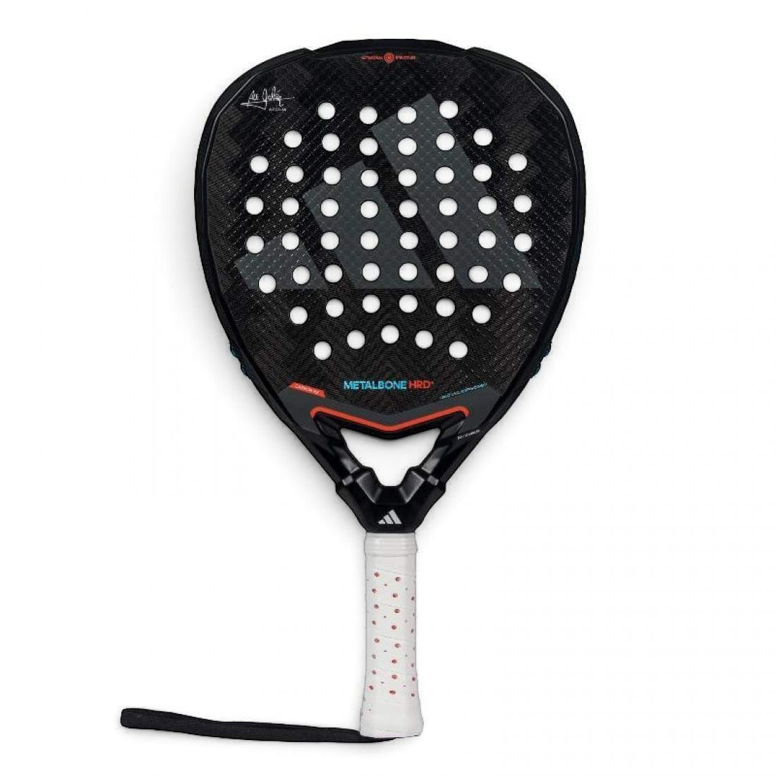 padelpickleball.store Adidas Metalbone HRD+ 3.4 2025 diamond padel racket with black carbon finish and white grip
