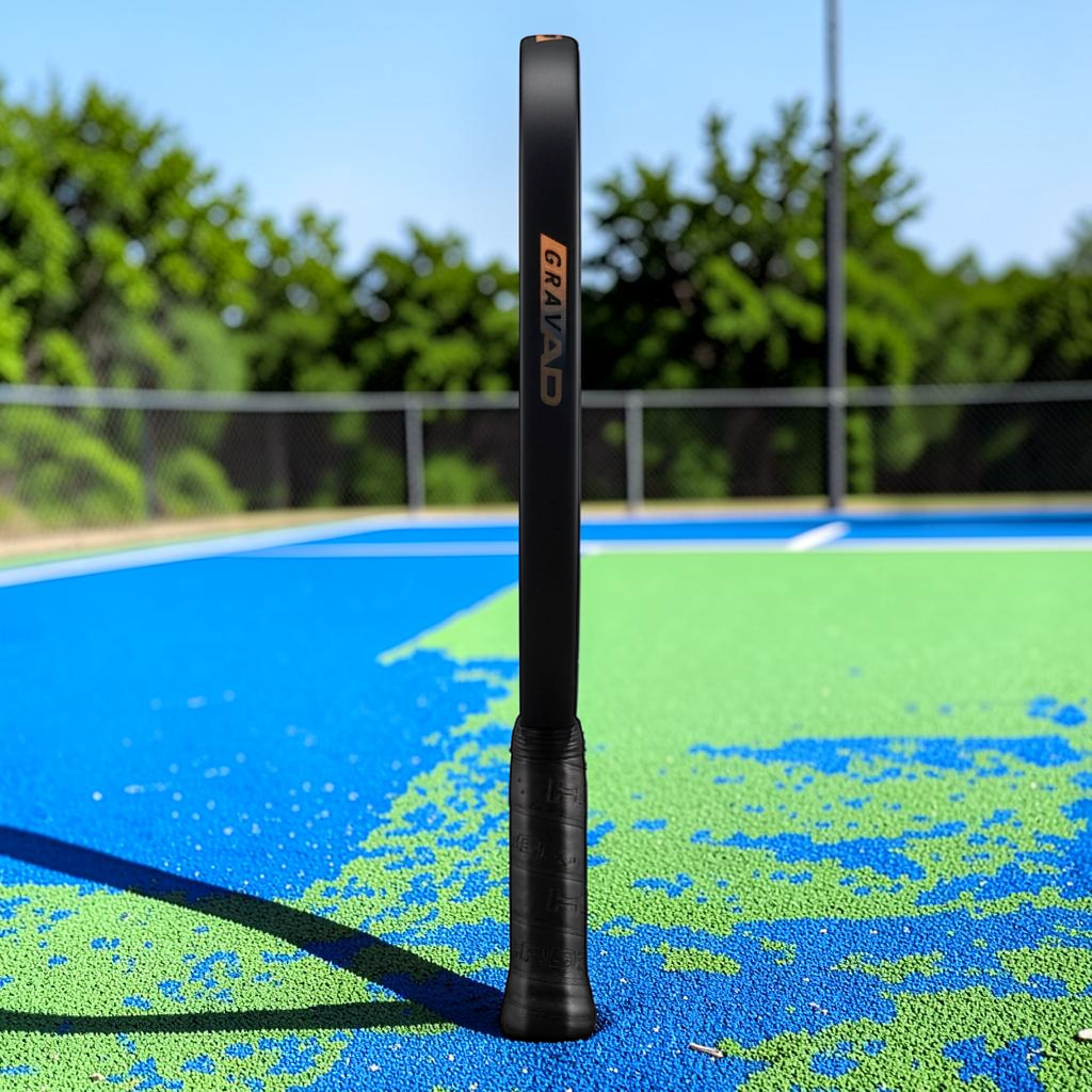 padelpickleball.store HEAD Gravity Tour pickleball paddle with a textured hybrid surface on a green court